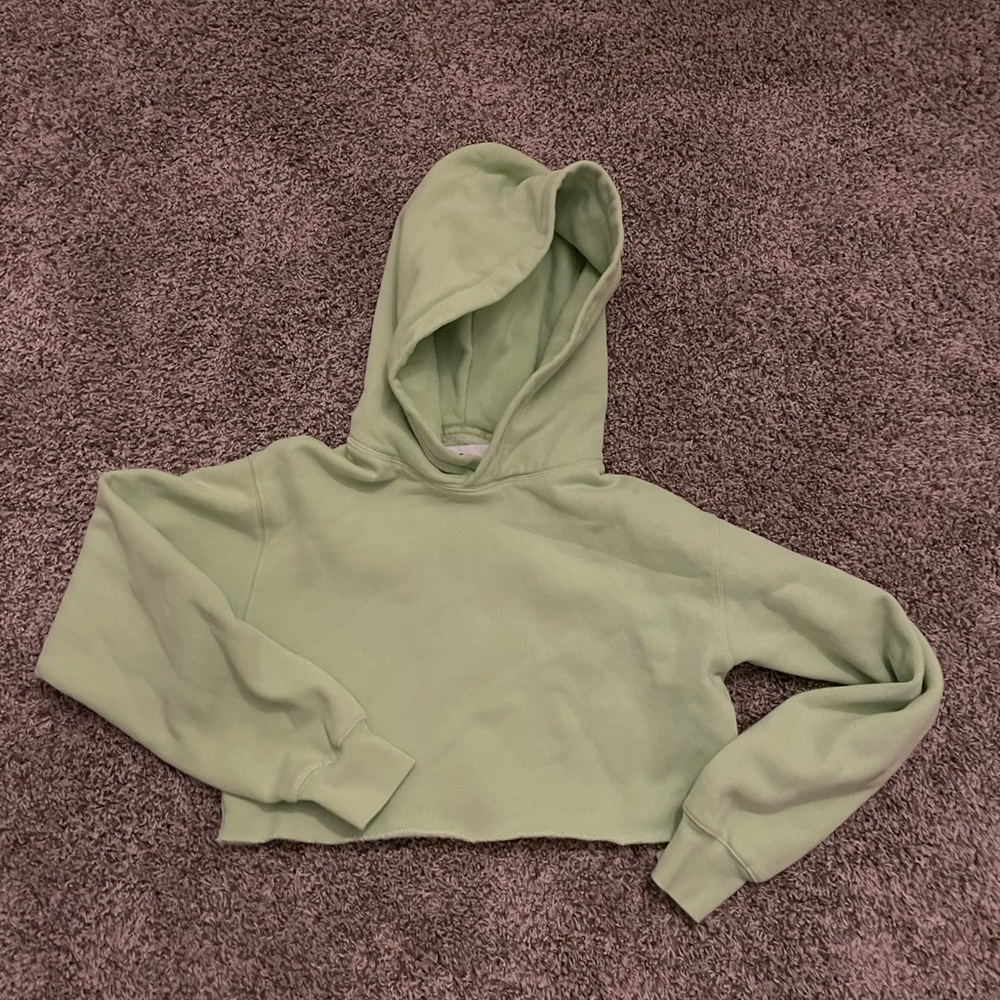 Tna Green Cropped Hoodie